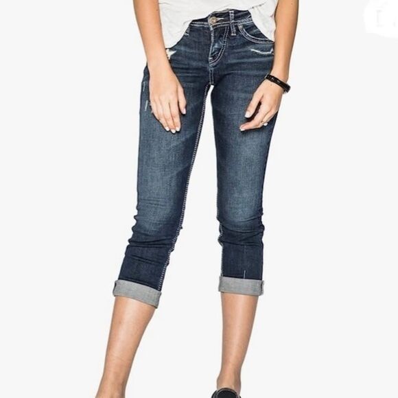 Silver Jeans Denim - Silver Jeans Suki‎ Flap Pocket Capris 26